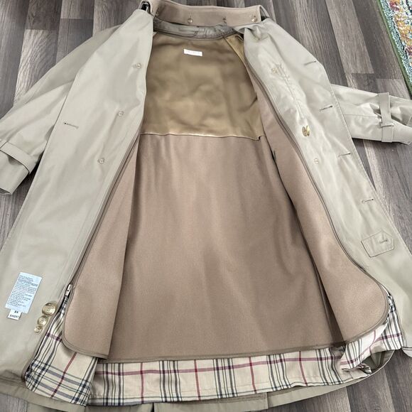 Vintage Brooks Brothers Mens Sz 36 Short Tan Over Coat Dacron Polyester DuPont - Picture 8 of 12